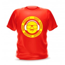 tee shirt homme rouge music
